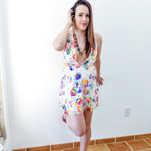 NWT Sexy Sequin Glitter Party Mini Dress S: Small & Medium - Picture 10 of 15